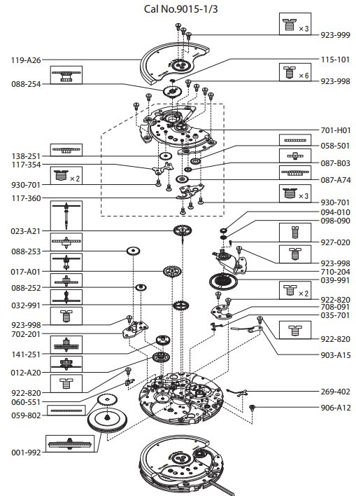 解读高仿表最常用的机芯之西铁城Miyota9015